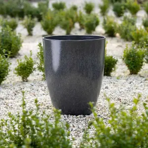 Primrose Tall Round Patio Planter Plant Pot Outdoor Weather resistant 43cm