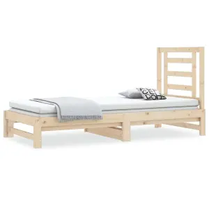 Berkfield Pull-out Day Bed 2x(90x190) cm Solid Wood Pine