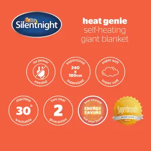 Silentnight Heat Genie Self-Heating Giant Blanket