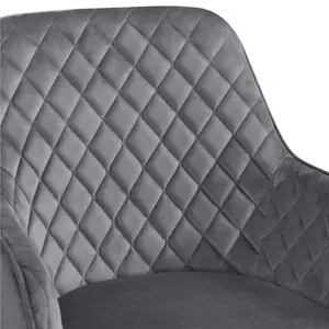  Upholstered Dining Chair (Set of 2) Dark Gray