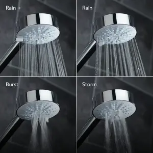 Mira Beacon Chrome effect Rear fed Shower