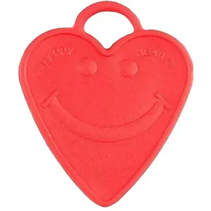 Creative Party Heart Balloon Weight (Pack of 10) Red (One Size)