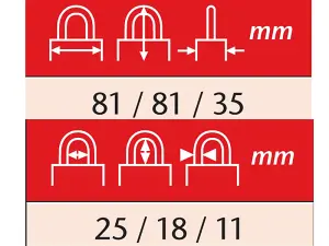 ABUS Mechanical 20/80mm Diskus Plus Padlock Carded