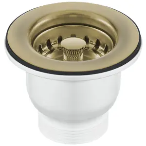 Astini, RAK, Rangemaster, Caple 65mm Bronze Sink Strainer Waste MBSWSS85-90