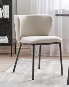 Set of 2 Dining Chairs MINA Off-White