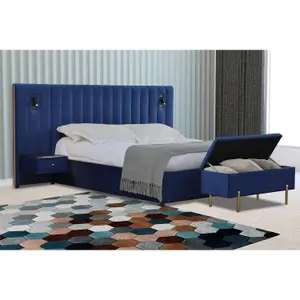 Hotel Bed Frame Ottoman KING SIZE Storage Bed With Headboard