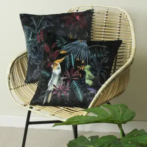 Evans Lichfield Zinara Birds Velvet Feather Filled Cushion