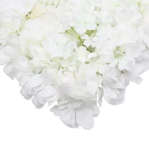 Artificial Flower Wall Backdrop Panel, 60cm x 40cm, Greyish White