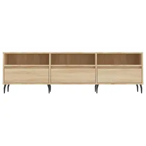 Berkfield TV Cabinet Sonoma Oak 150x30x44.5 cm Engineered Wood