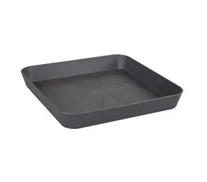 Elho Loft Urban Saucer Square 28cm for Plastic Plant Pot in Anthracite