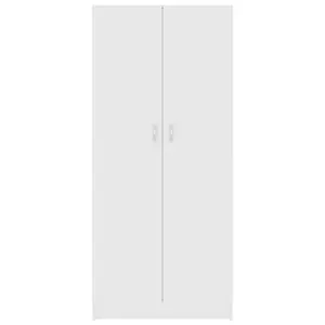 Berkfield Book Cabinet White 82.5x30.5x185.5 cm Engineered Wood