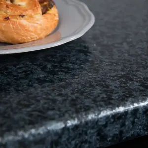 d-c-fix Granite Black Self Adhesive Vinyl Wrap Film for Kitchen Doors and Worktops A4 Sample 297mm(L) 210mm(W)