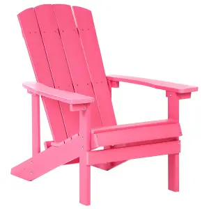 Beliani Retro Garden Chair ADIRONDACK Pink