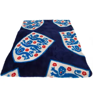 England FA Fleece Crest Blanket Blue/White/Red (One Size)