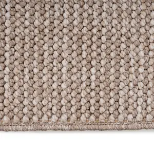 Neutral Minimalistic Cream Beige Boucle Textured Soft Area Rug 120cm x 170cm