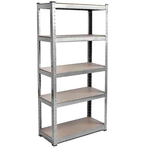 Home Vida 5 Tier Shelf Galvanised Heavy Duty Shelving Unit (H)1500mm (W)700mm