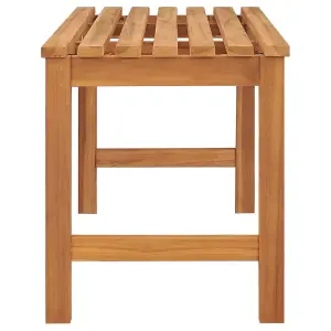 Berkfield Garden Bench 114 cm Solid Teak Wood