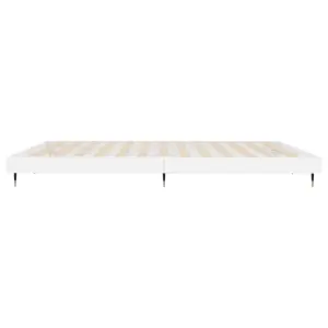 Berkfield Bed Frame High Gloss White 160x200 cm Engineered Wood