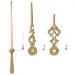 Clock Hands Style E - Gold - Project Kits Accessories