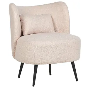 Beliani Retro Armchair OTSBY Boucle Beige