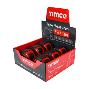 TIMCO Tape Measure - 5m/16ft x 25mm