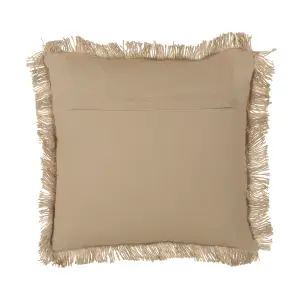 Throw Cushion CIRSIUM Jute 45 x 45 cm Striped Beige