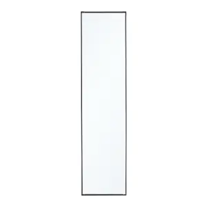 Black Rectangular Wall Mounted Framed Full Length Mirror Dressing Mirror H 120 cm x W 30 cm