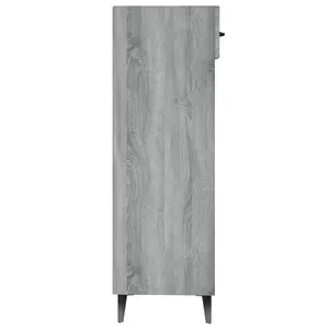 Shoe Cabinet Grey Sonoma 30x35x105 cm Engineered Wood