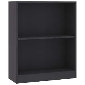 Berkfield Bookshelf Grey 60x24x74.5 cm Engineered Wood