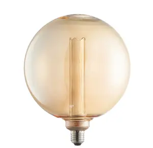 LED Filament Lamp Bulb Amber Glass 2.8W LED E27 Warm White Globe Bulb