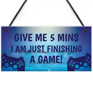 Funny Gaming Sign For Dad Son Brother Uncle Man Cave Bedroom Sign