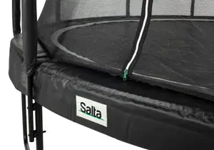 10ft Salta Black Round Premium Edition Trampoline with Enclosure