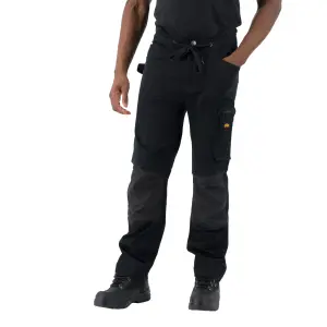 Site Dunnell Black Men's Multi-pocket trousers, W32" L32"