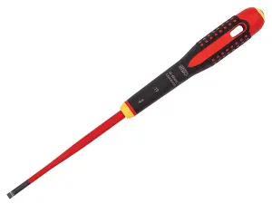 Bahco BE-8050SL ERGO Slim VDE Insulated Slotted Screwdriver 5.5 x 125mm BAHBE8050SL