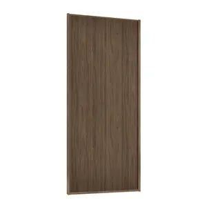 Spacepro Sliding Wardrobes Full length Matt Walnut Carini Single panel door, (H) 2220mm x (W) 914mm