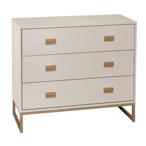 Melody Maison Large 3 Drawer Chest of Drawers - Elle Stone Range