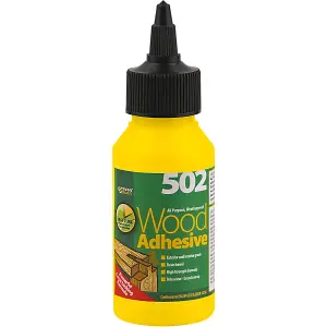 Everbuild 502 All Purpose Weatherproof Wood Adhesive, 75 ml (Pack Of 12)