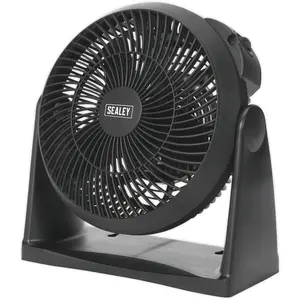 8 Inch Composite Desk or Floor Standing Fan - 3 Speed Settings - 3-Pin UK Plug