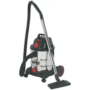 1400W Industrial Wet & Dry Vacuum Cleaner - 20L Steel Drum - Auto Start Feature