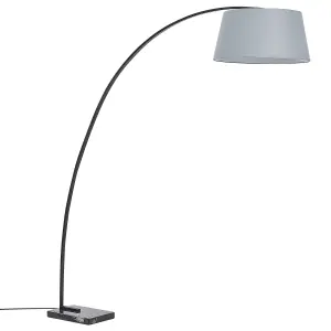 Beliani Modern Arc Floor Lamp Grey BENUE