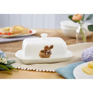 Wrendale Designs Covered Butter Dish (Cow)