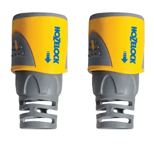 Hozelock Hose End Connector (2 Pack) Yellow (One Size)