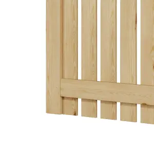 Garden Gate Wooden Fence Door with Door Latch for Home Yard 76cmW x 120cmH