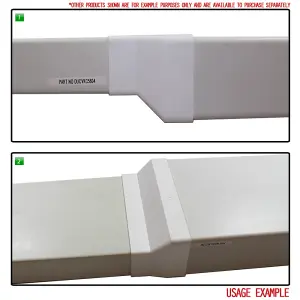 Kair Ducting Adaptor Reducer 204mm x 60mm to 220mm x 90mm