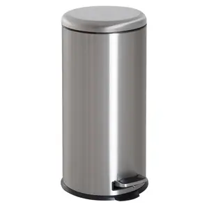 Stainless Steel 30 Litre Step on Rubbish Bin