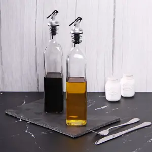 Oil and Vinegar Dispenser Bottles - 500ml Pack of 4