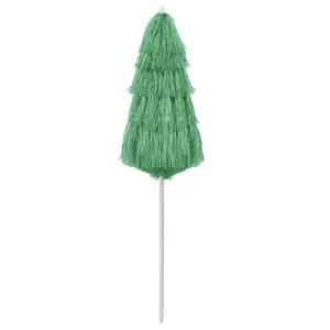 Berkfield Hawaii Beach Umbrella Green 180 cm