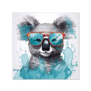 Splashart Koala In Glasses Kitchen Splashback