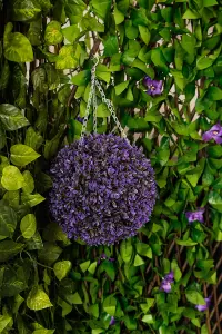 Vivid Violet Topiary Flower Ball