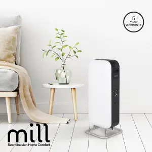 Mill Gentle Air Oil Filled Radiator 1000W White